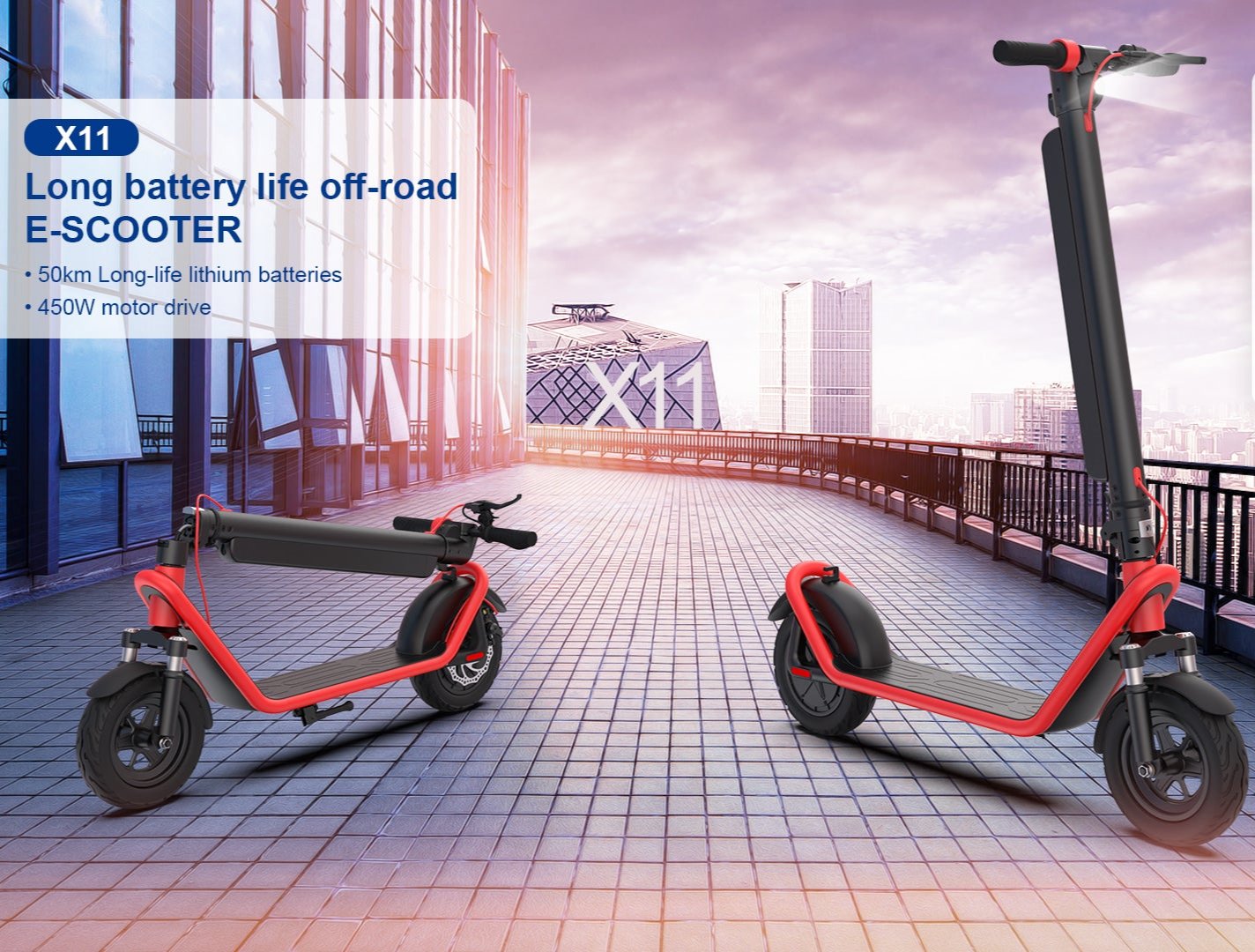 big-two-wheel-foldable-long-battery electric scooter foldable electric scooter