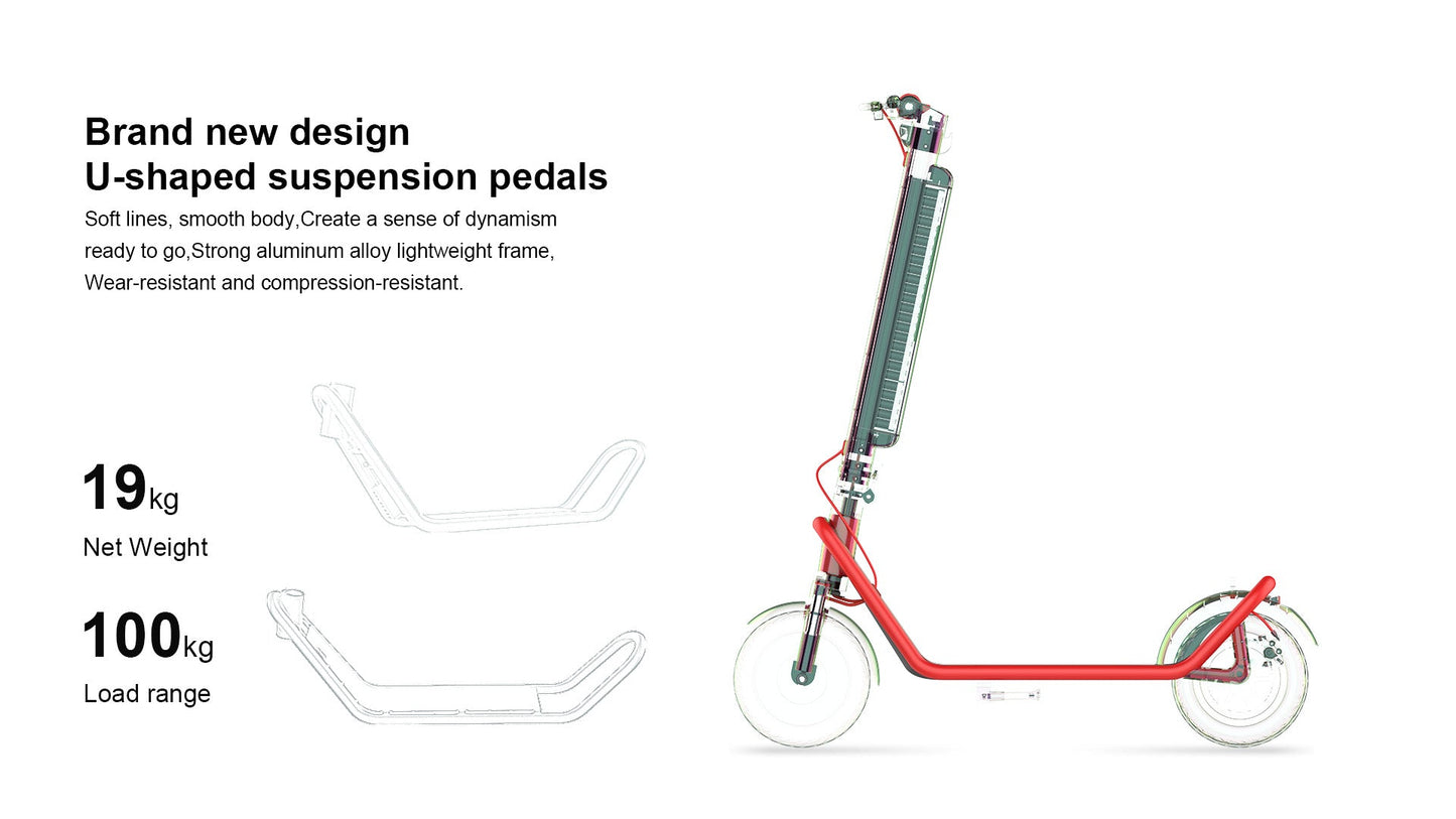 big-two-wheel-foldable-long-battery electric scooter foldable electric scooter