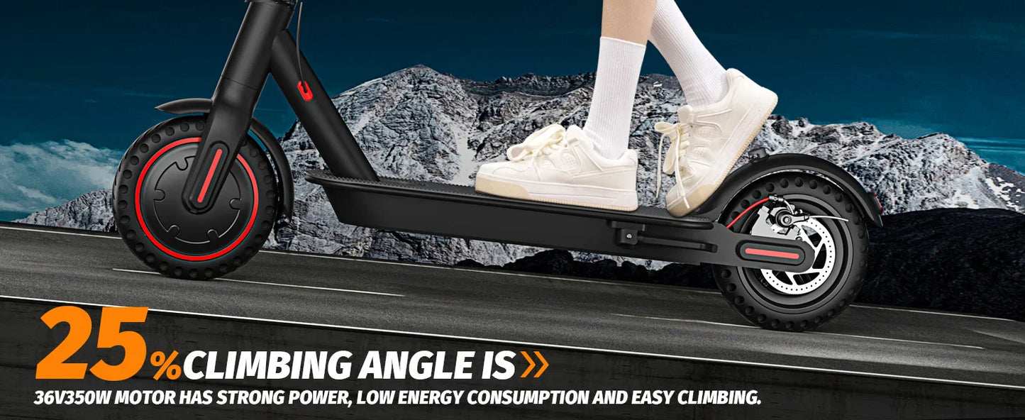 350W Foldable Electric Scooter for Adults Teens,Explosion-proof Tires