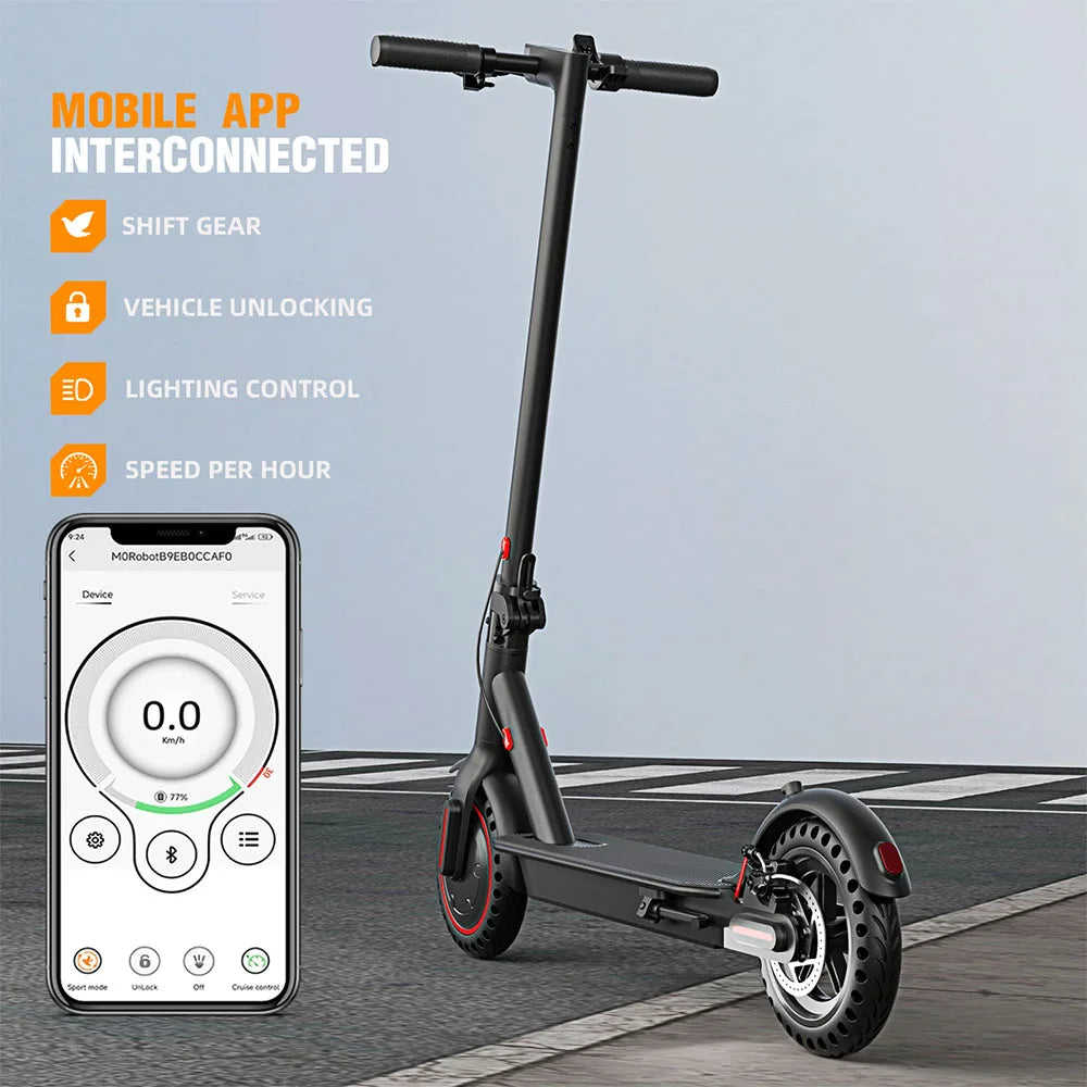 350W Foldable Electric Scooter for Adults Teens,Explosion-proof Tires